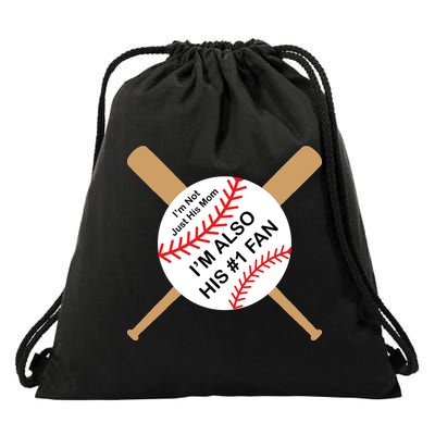 Funny Baseball Mom Drawstring Bag