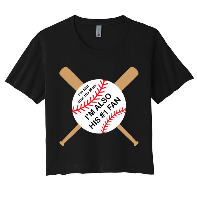 Funny Baseball Mom Crop Top