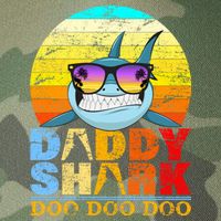 Funny Beach Daddy Shark Doo Legacy Tie Dye Trucker Hat