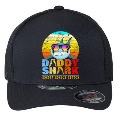 Funny Beach Daddy Shark Doo Flexfit Unipanel Trucker Cap