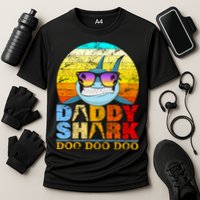 Funny Beach Daddy Shark Doo Performance Shirt