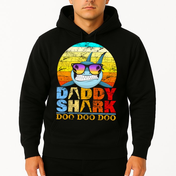 Funny Beach Daddy Shark Doo Hoodie