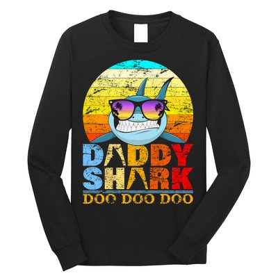 Funny Beach Daddy Shark Doo Long Sleeve Shirt