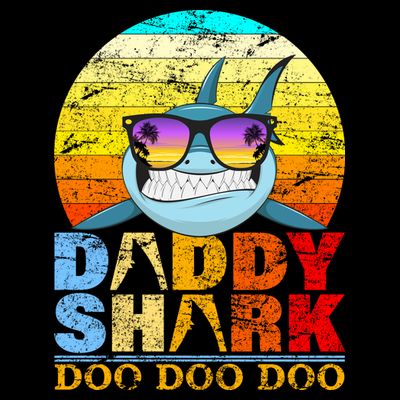 Funny Beach Daddy Shark Doo T-Shirt