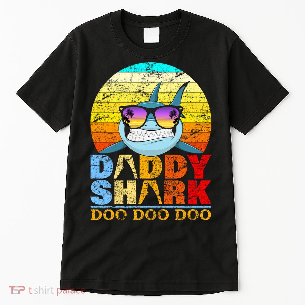 Funny Beach Daddy Shark Doo Tall T-Shirt