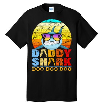 Funny Beach Daddy Shark Doo Tall T-Shirt