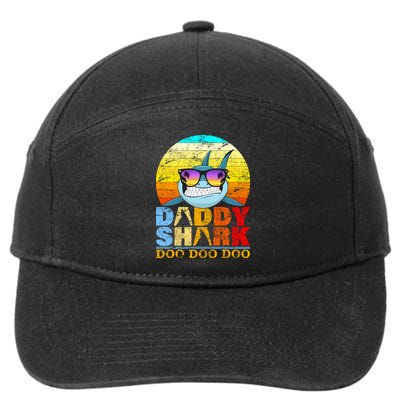 Funny Beach Daddy Shark Doo 7-Panel Snapback Hat