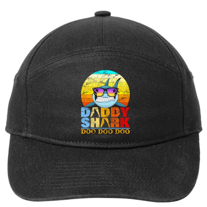 Funny Beach Daddy Shark Doo 7-Panel Snapback Hat