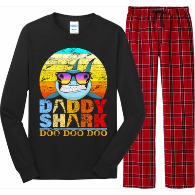 Funny Beach Daddy Shark Doo Long Sleeve Pajama Set