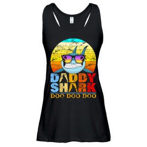 Funny Beach Daddy Shark Doo Ladies Essential Flowy Tank