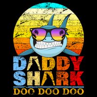 Funny Beach Daddy Shark Doo 16 in Basic Backpack