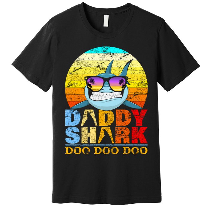 Funny Beach Daddy Shark Doo Premium T-Shirt