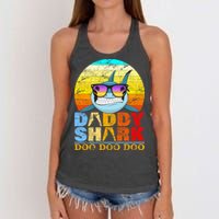 Funny Beach Daddy Shark Doo Women's Knotted Racerback Tank