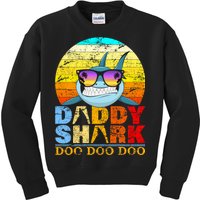 Funny Beach Daddy Shark Doo Kids Sweatshirt