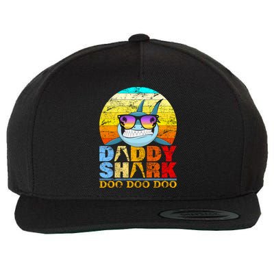 Funny Beach Daddy Shark Doo Wool Snapback Cap