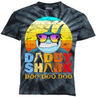 Funny Beach Daddy Shark Doo Kids Tie-Dye T-Shirt