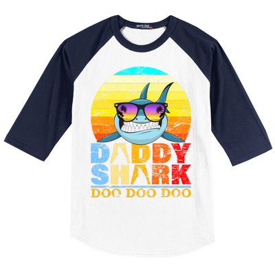 Funny Beach Daddy Shark Doo Baseball Sleeve Shirt