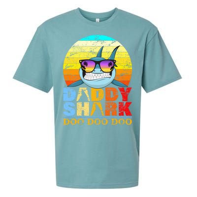 Funny Beach Daddy Shark Doo Sueded Cloud Jersey T-Shirt