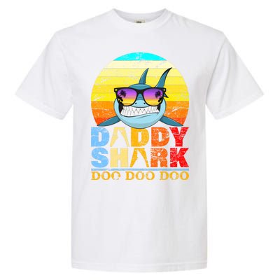 Funny Beach Daddy Shark Doo Garment-Dyed Heavyweight T-Shirt