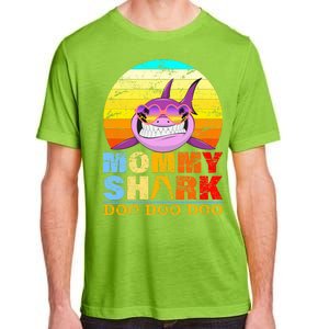 Funny Beach Mommy Shark Doo Adult ChromaSoft Performance T-Shirt