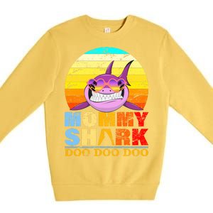 Funny Beach Mommy Shark Doo Premium Crewneck Sweatshirt