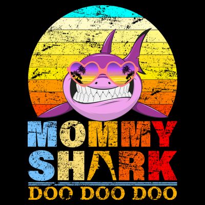 Funny Beach Mommy Shark Doo T-Shirt