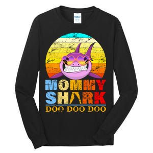 Funny Beach Mommy Shark Doo Tall Long Sleeve T-Shirt