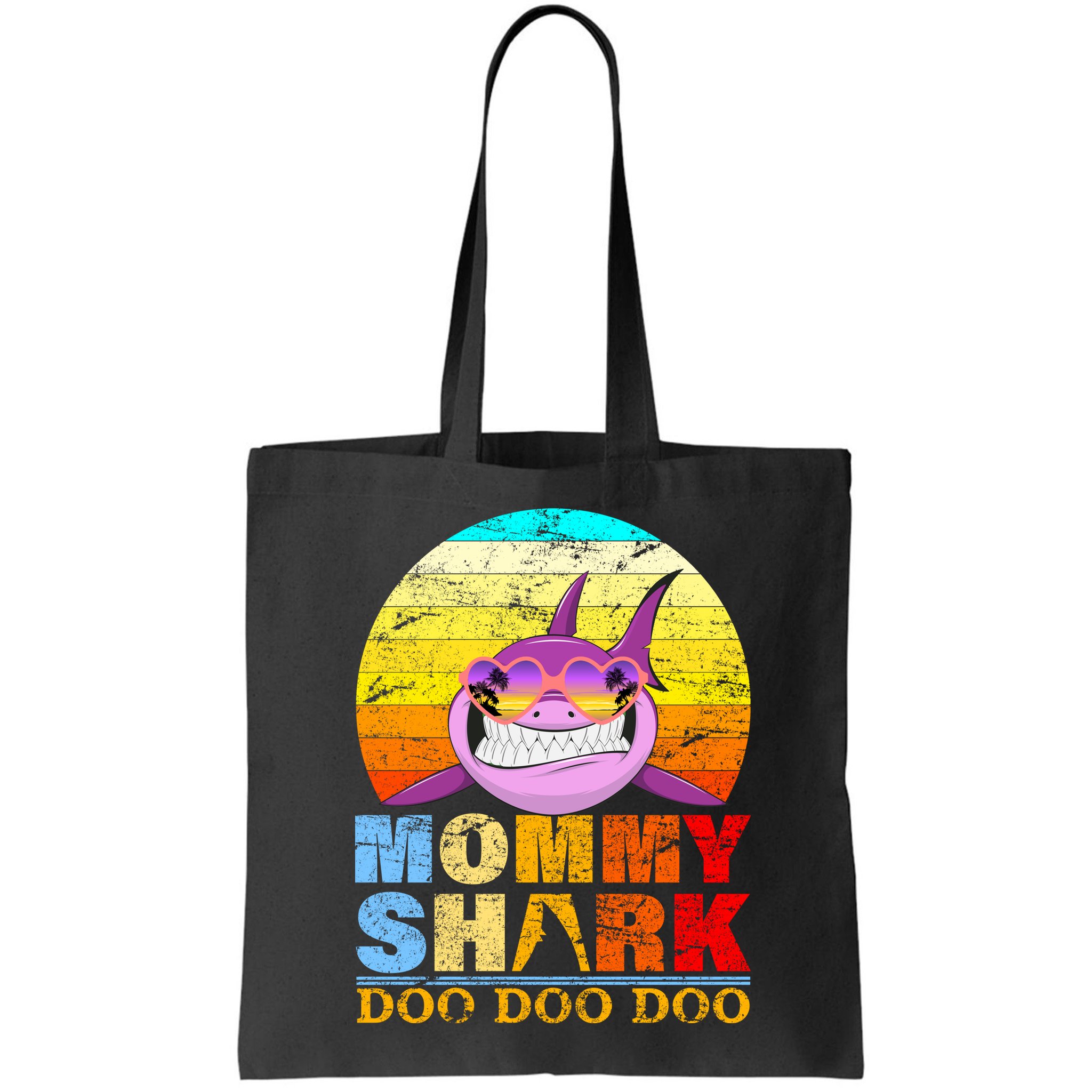 Funny Beach Mommy Shark Doo Bag