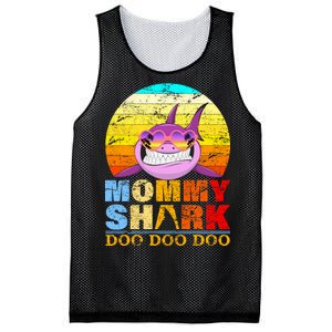 Funny Beach Mommy Shark Doo Mesh Reversible Basketball Jersey Tank