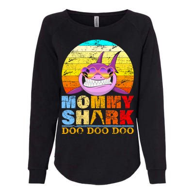 Funny Beach Mommy Shark Doo Womens California Wash Sweatshirt