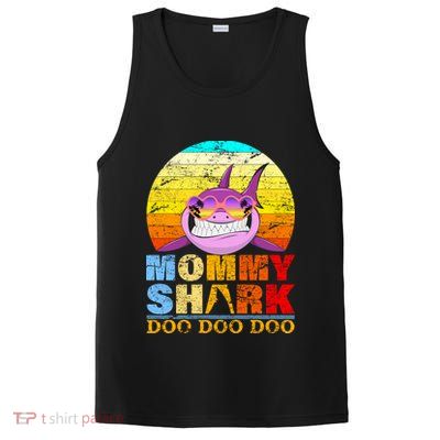 Funny Beach Mommy Shark Doo PosiCharge Competitor Tank