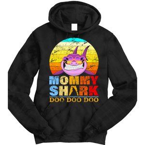 Funny Beach Mommy Shark Doo Tie Dye Hoodie