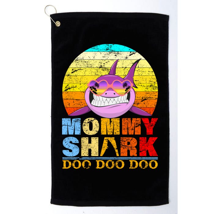 Funny Beach Mommy Shark Doo Golf Towel