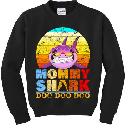 Funny Beach Mommy Shark Doo Kids Sweatshirt
