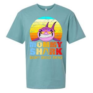 Funny Beach Mommy Shark Doo Sueded Cloud Jersey T-Shirt