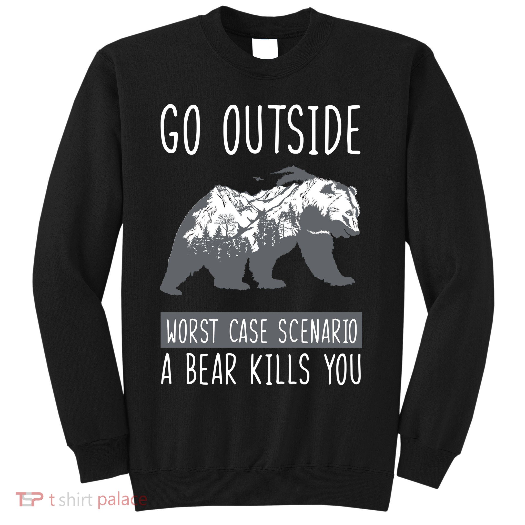 Funny Bear Camping Sweatshirt