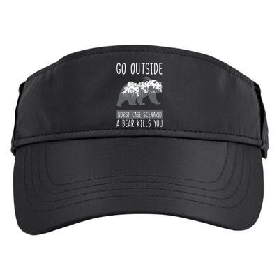 Funny Bear Camping Adult Drive Performance Visor
