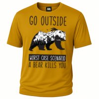 Funny Bear Camping Cooling Performance Crew T-Shirt