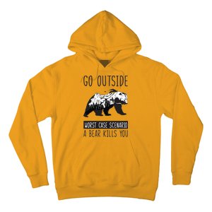 Funny Bear Camping Hoodie