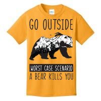 Funny Bear Camping Kids T-Shirt