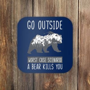 Funny Bear Camping Coaster