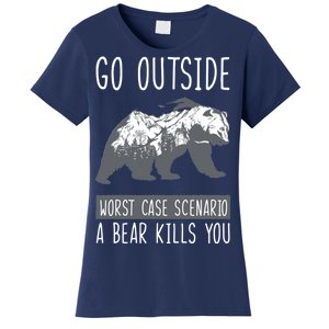 Funny Bear Camping Women's T-Shirt