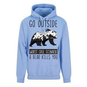 Funny Bear Camping Unisex Surf Hoodie