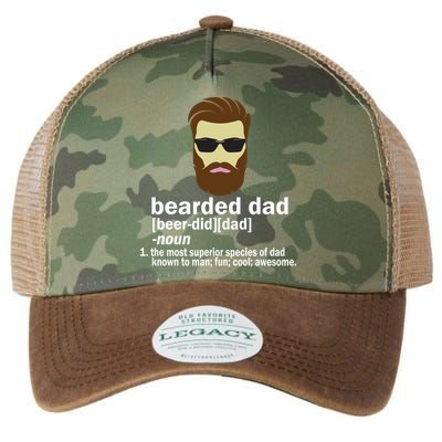 Funny Bearded Dad Definition  Legacy Tie Dye Trucker Hat
