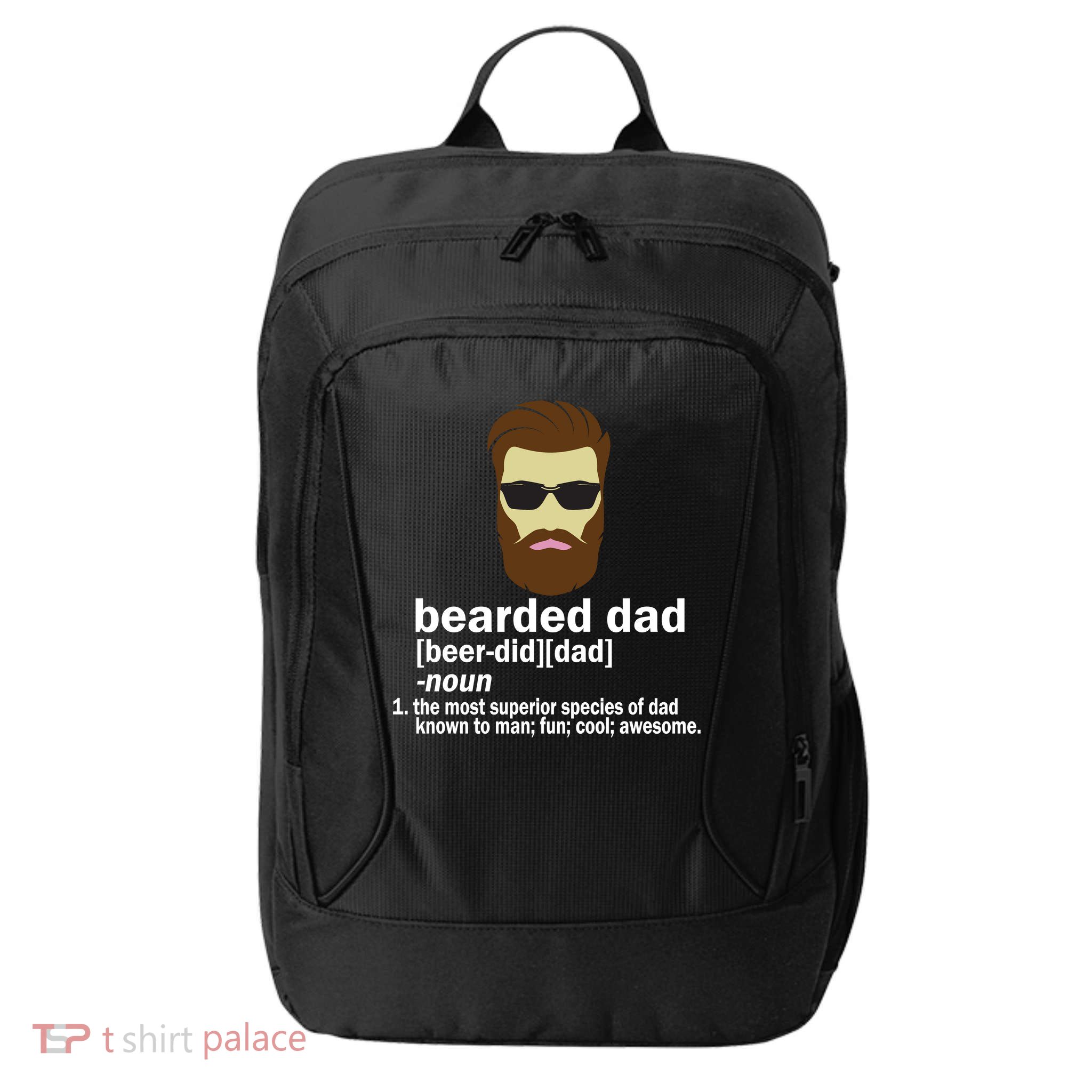 Funny Bearded Dad Definition  City Backpack