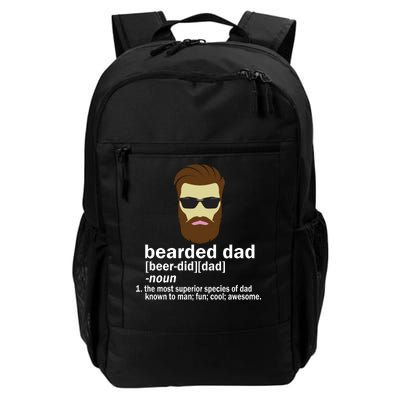 Funny Bearded Dad Definition  Daily Commute Backpack