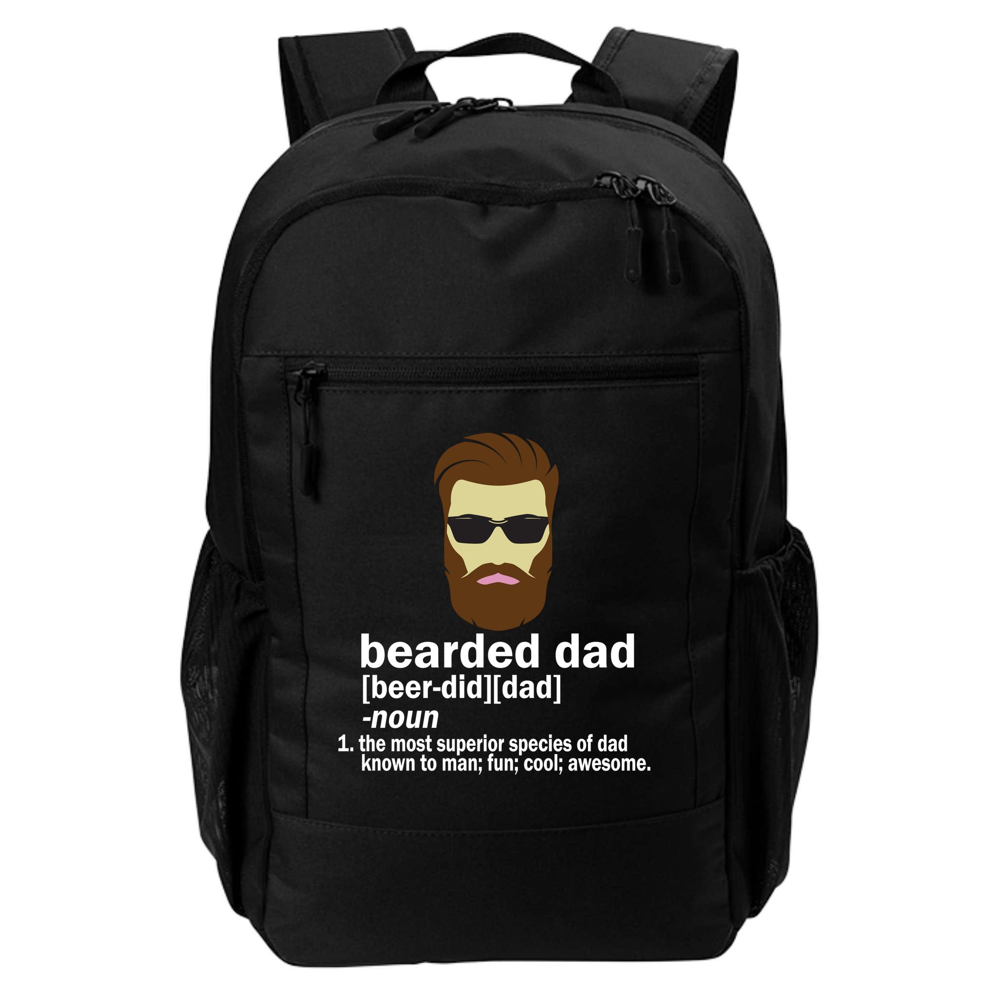 Funny Bearded Dad Definition  Backpack