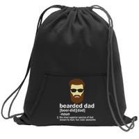 Funny Bearded Dad Definition  Sweatshirt Cinch Pack Bag