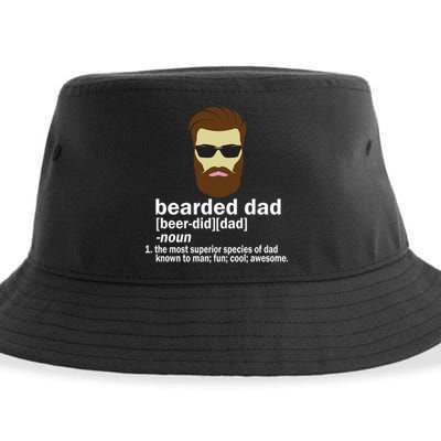 Funny Bearded Dad Definition  Sustainable Bucket Hat