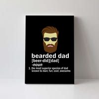 Funny Bearded Dad Definition  Canvas